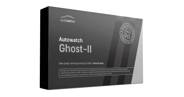 An Autowatch Ghost II immobiliser control unit fitted behind a car's dashboard.